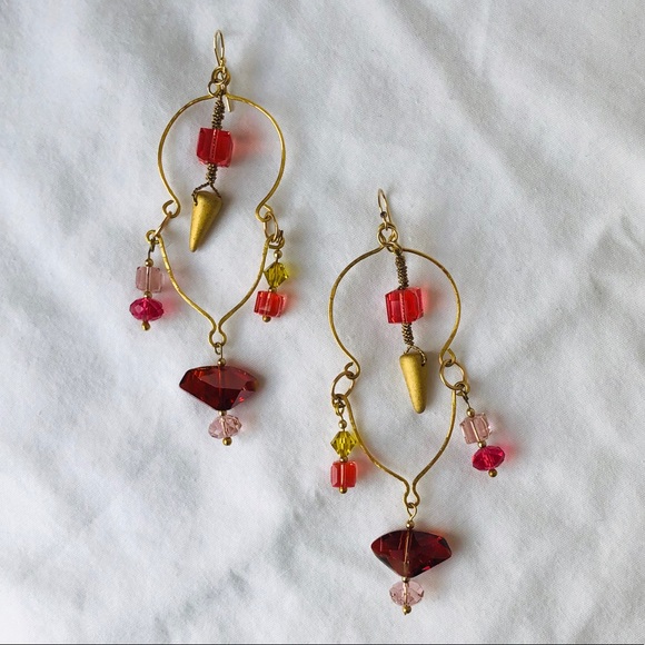 Swarovski Accent Drop Earrings - Picture 2 of 5